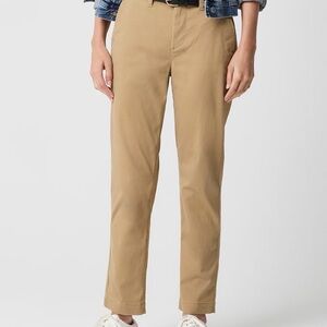J. Crew Women’s Camel Straight-Leg Chinos